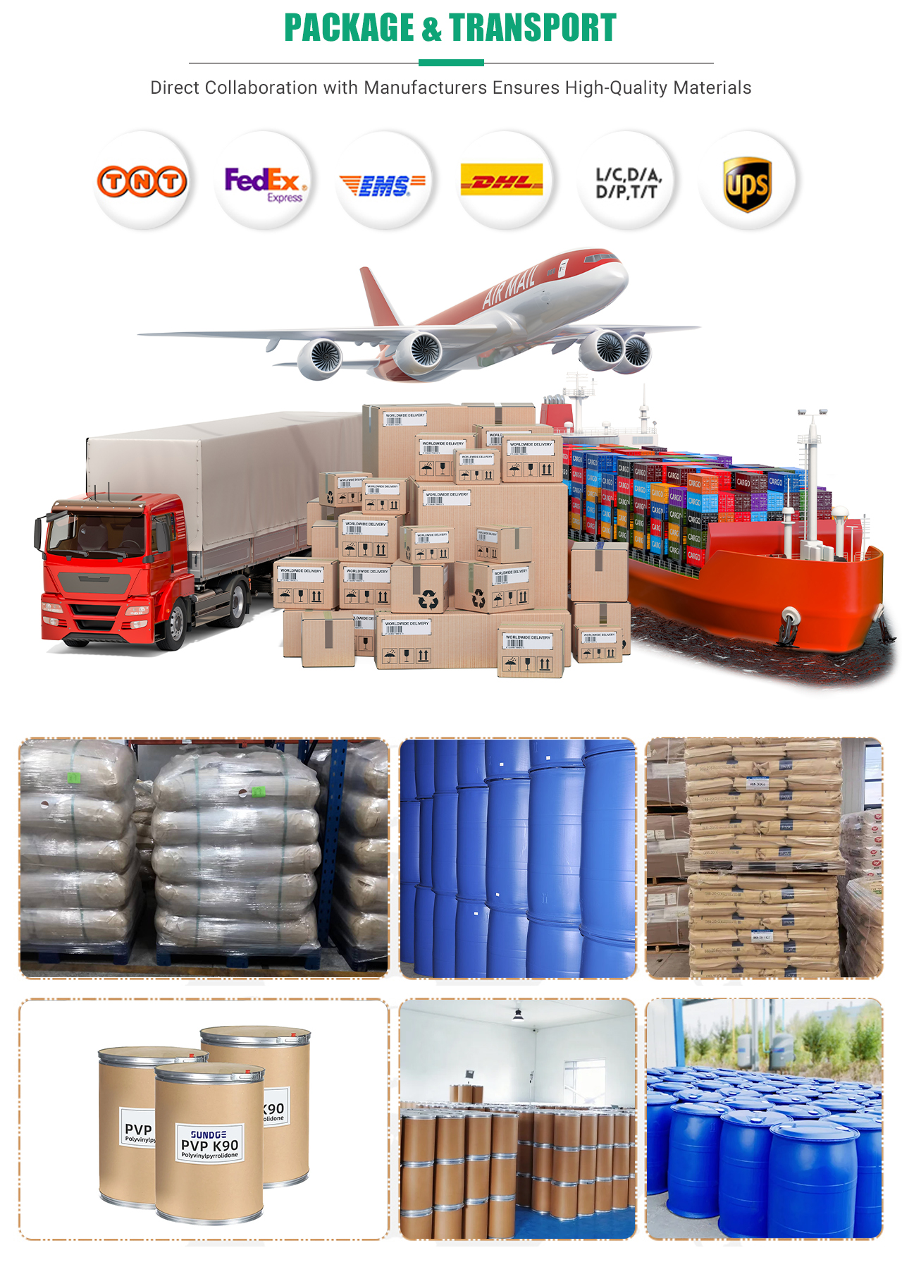 SUNDGE High purity 99% Organic intermediate CAS 9003-39-8 Polyvinylpyrrolidone PVP K30 supplier