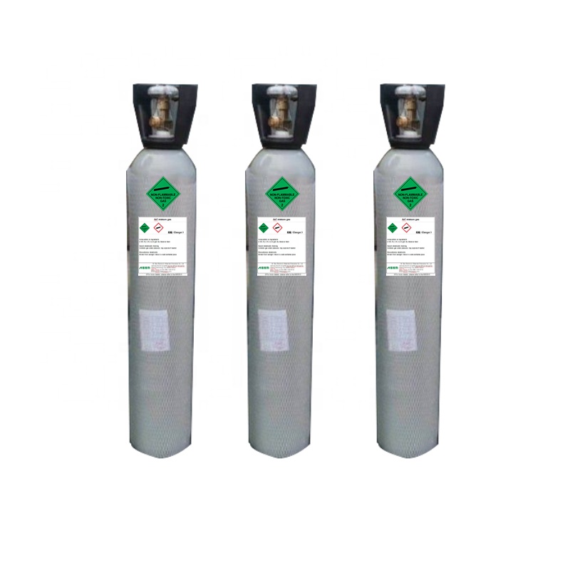 Portable 0.4L-21.5L Aluminum CO2 Gas Cylinder with CGA320 For Beverage Soda Machine with siphon tube factory