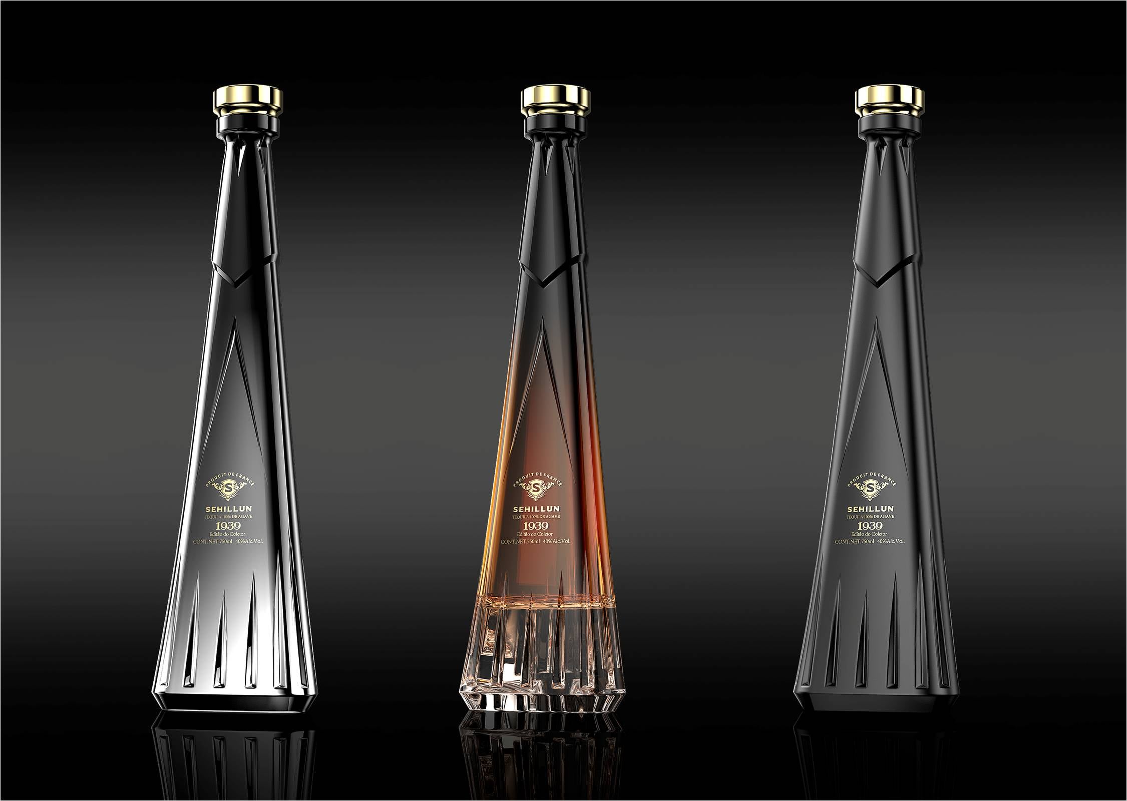 glass bottles spirit liquor bottle Tequila whiskey brandy vodka RUM JIN 700ml 750ml glass bottle details