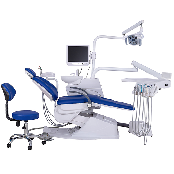 Luxury Electric Dental Chair Unit Dental Clinic Equipment LED oral lamp Dental Unit supplier