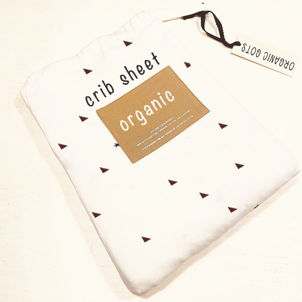 OEKO STANDARD 100 Jersey Knit Fitted Sheet Printed Baby Bed Cover Sheet 100% Natural Cotton Custom Organic Crib Sheet details
