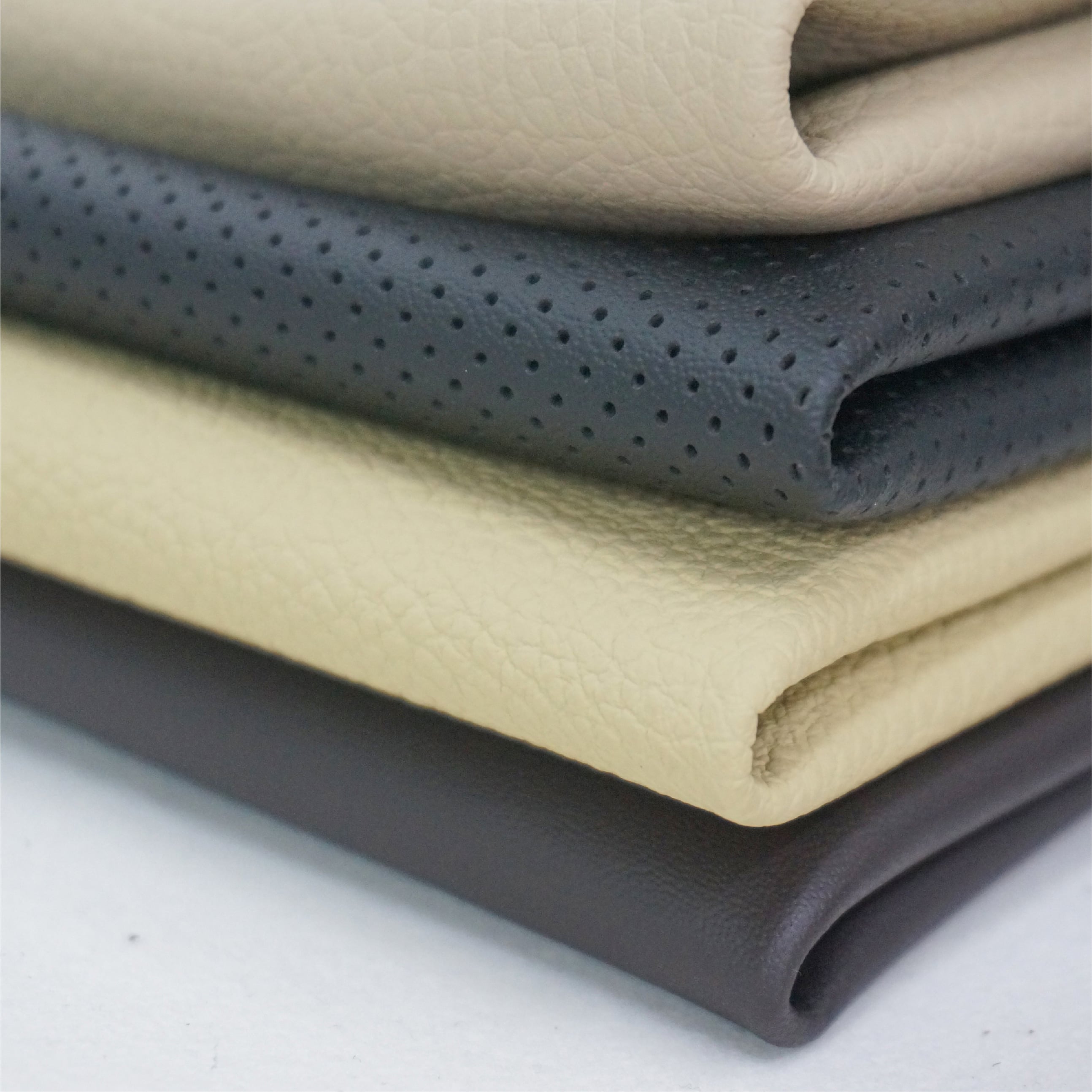 Custom Microfiber Synthetic Leather Eco-Friendly with Lichi Pinhole Pattern manufacture