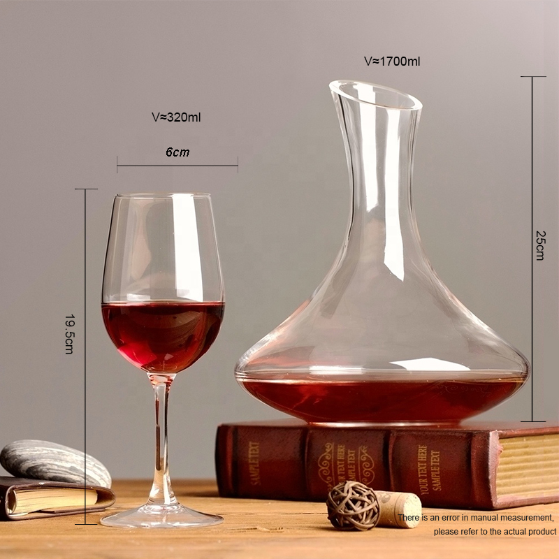 Wholesale Custom Logo Luxury Gift Box Red Wine Glasses Set Goblet Wine Glasses And Wine Decanter Glass Set of Glass With Box manufacture