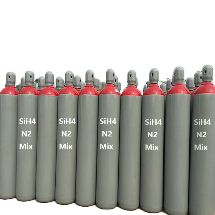 Electronic Grade High Purity 99.9999% Sih4 Gas Cylinder Silane Gas Price manufacture