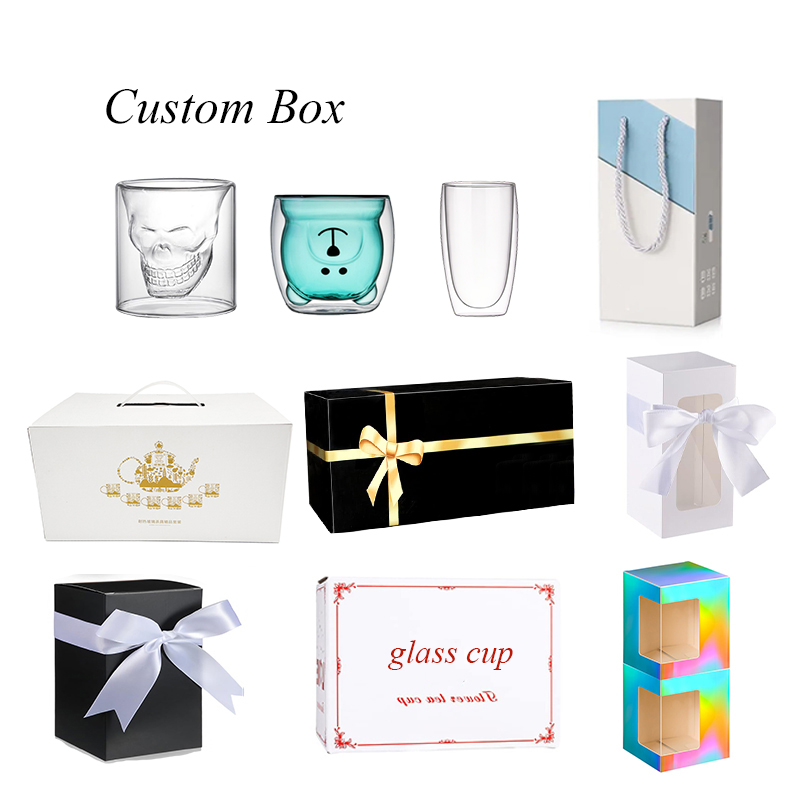 Wholesale Hot 15oz Custom Logo Clear Printed Glass Straw Coffee Mugs Custom Milk Leather Case Drinking Cup with Lip and Straw factory