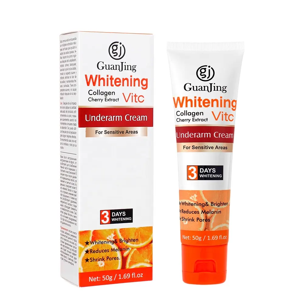 Guanjing Loción para Blanquear Piel Oscura de las Rodillas y Axilas, Crema para Eliminar la Piel Oscura en las Axilas