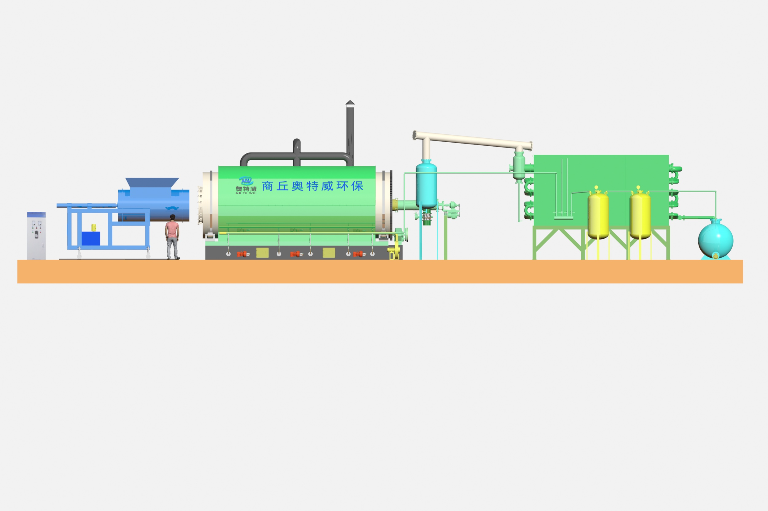 What is the principle of waste tire refining?
