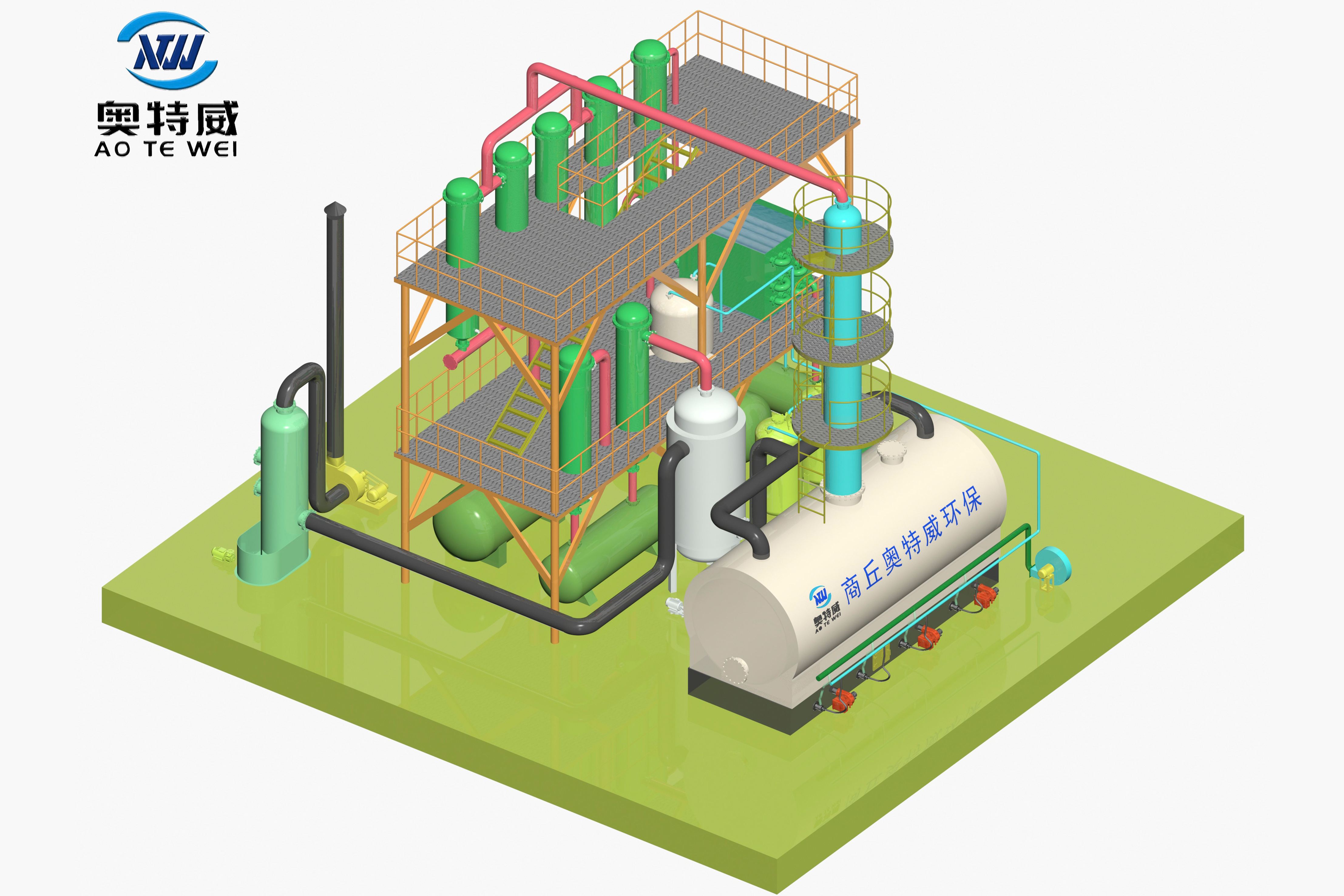 Distillation equipment animation video presentation