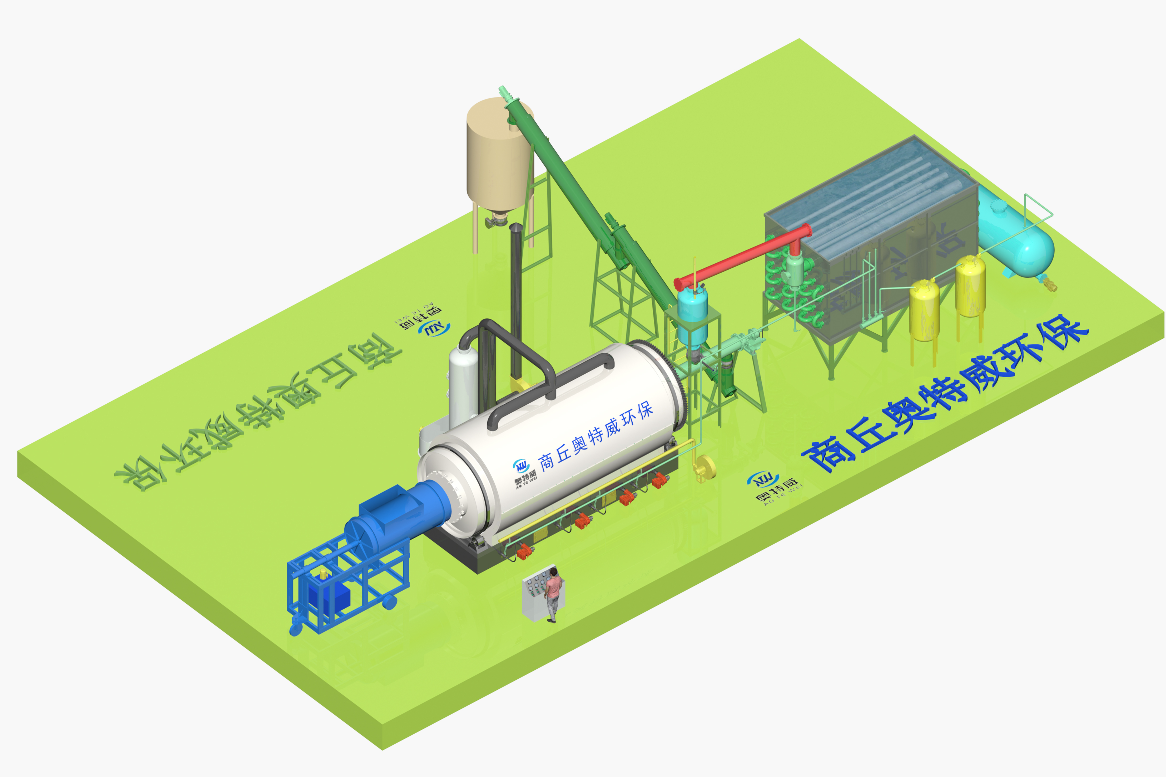 Cracking equipment animation video display
