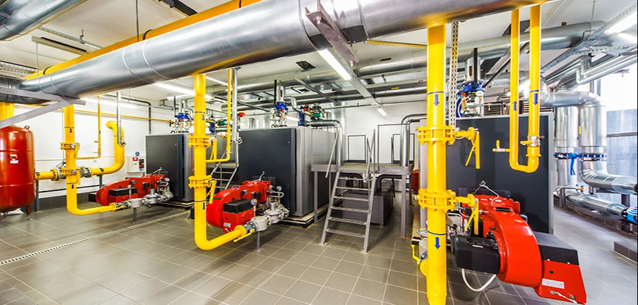 Boiler Room Heating System