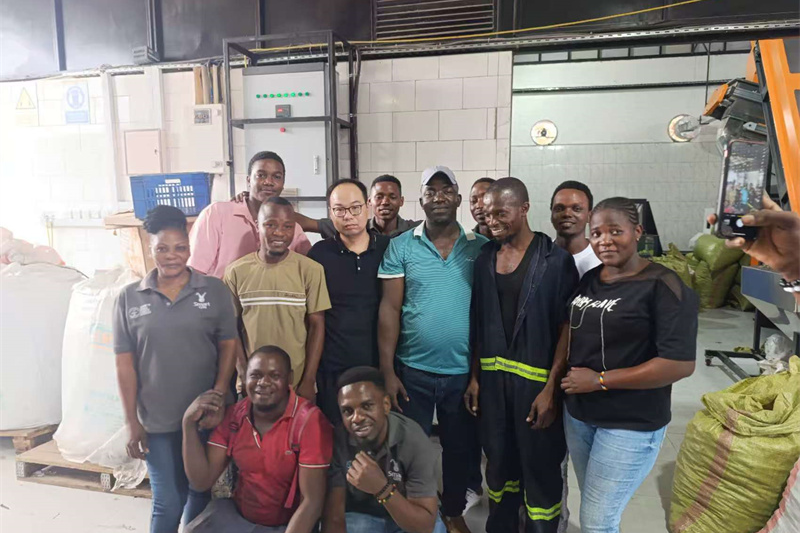Technician installation in customer factory